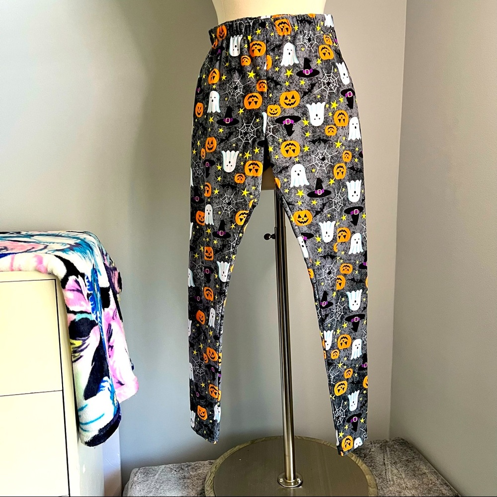 NOBO No Boundaries Size M 7-9 SUPER Soft Halloween Print Leggings Pumpkins Ghost